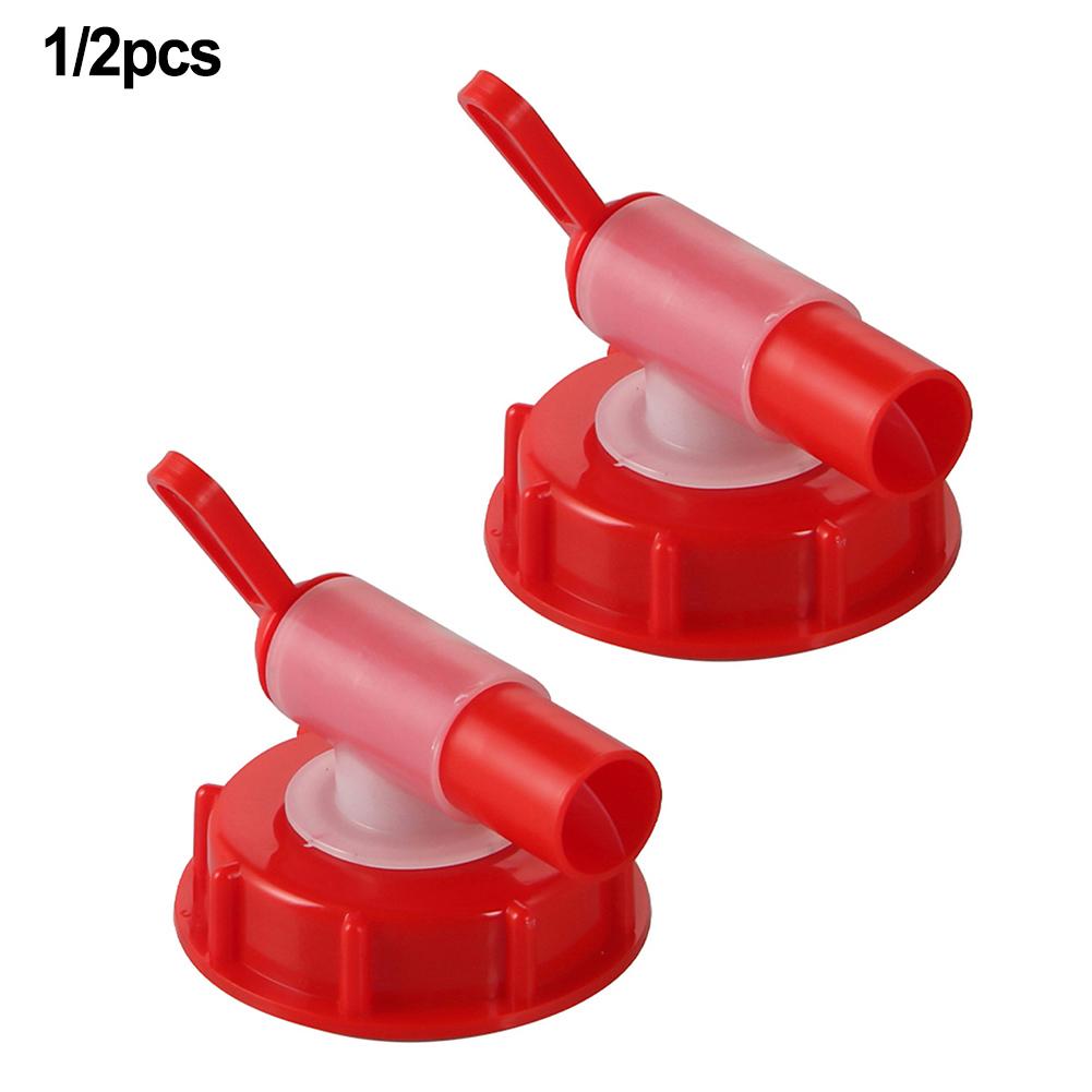 1/2pcs 62mm Thread Outlet Tap Flow Dispenser Tap Cap Spigot Faucet Spout For Home Industrial Outdoor Adventures