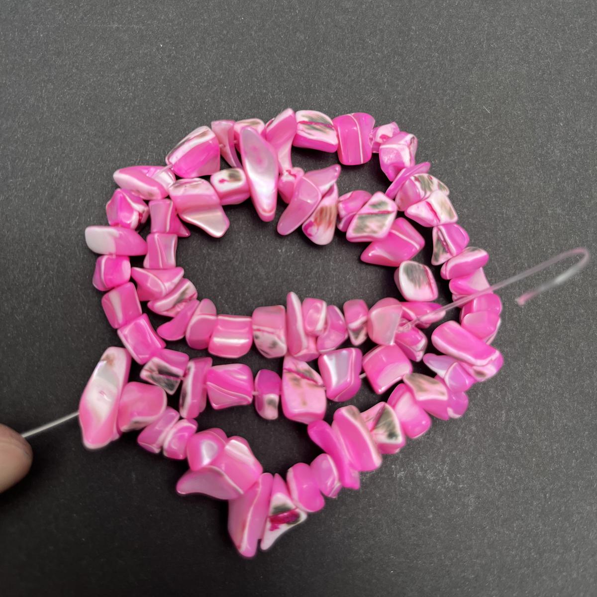 

1 нить, бусины из натуральной морской раковины, бусины неправильной формы ручной работы в геометрическом стиле для изготовления ювелирных изделий, аксессуары для DIY ожерелья, браслета, ножного браслета 38 см 1String/38cm