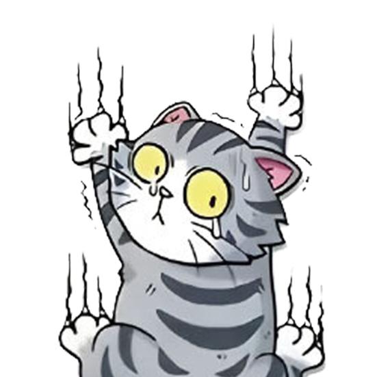 Cartoon Kratzende Katze Wandaufkleber Lustiger 4 Kletternde Katzen Aufkleber Niedlicher Katzen Stoßstangenaufkleber für Auto LKW Motorrad Wand Fenster Dekor