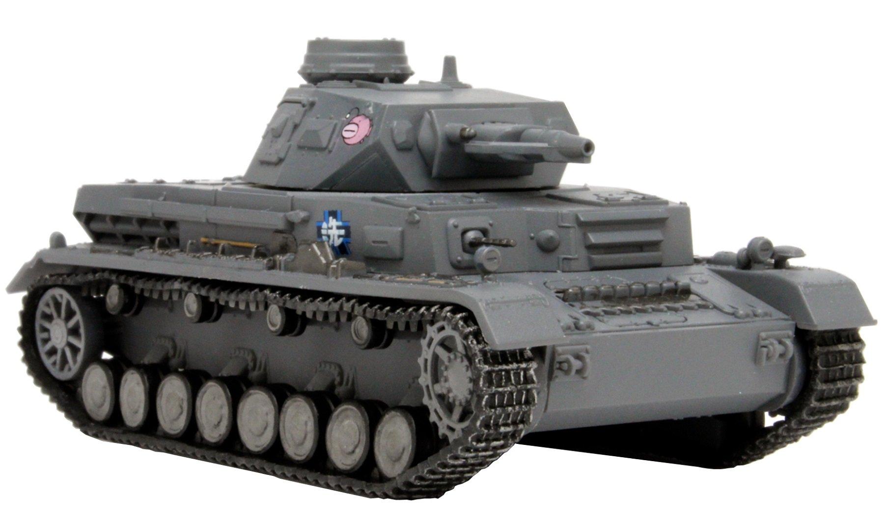 

Platz Girls Panzer Tank Collection Panzer IV D Anglerfish Team National Tournament Version and GPC72-1 & Palm-Sized 1/72 Ausf. (Painted Assembled)