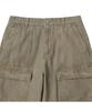 Keoseuuteommellou Beige Oxford Cotton Cargo Pants_Cwpam25392Bex