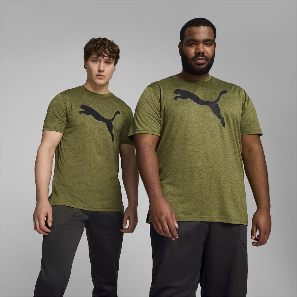 Puma TRAIN FAV HEATHER CAT Men's T-shirt Green 52235299 R M