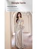 High-Density Iridescent Seven-Color Organza Fabric for Wedding and Stage Costumes