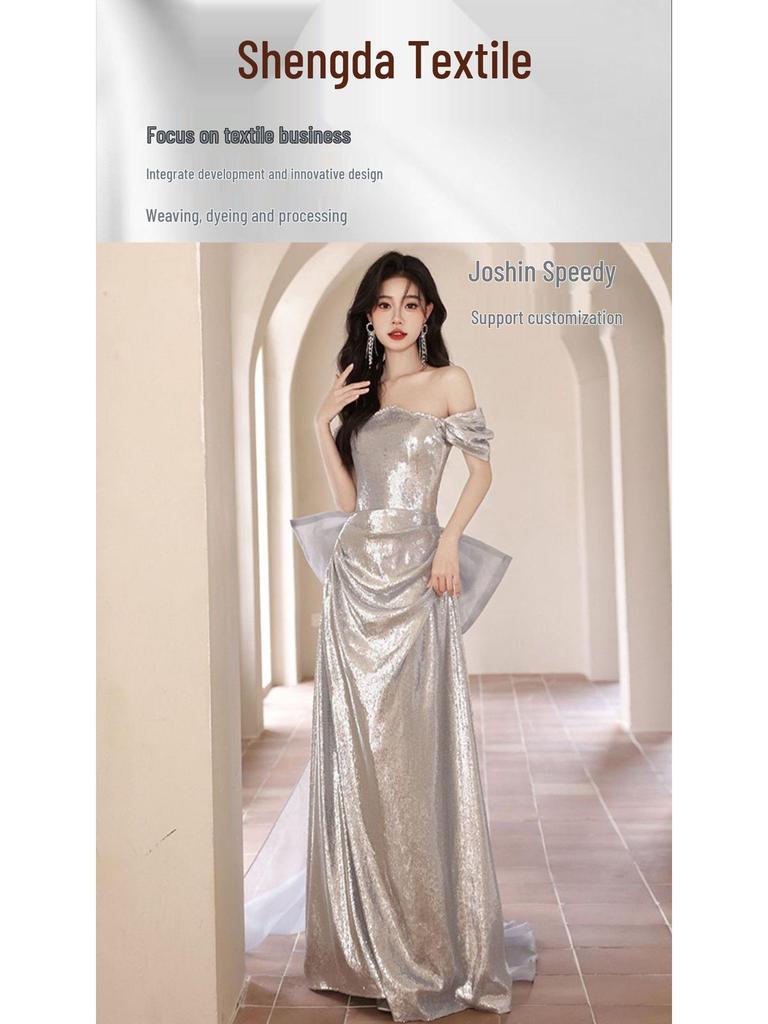 High-Density Iridescent Seven-Color Organza Fabric for Wedding and Stage Costumes