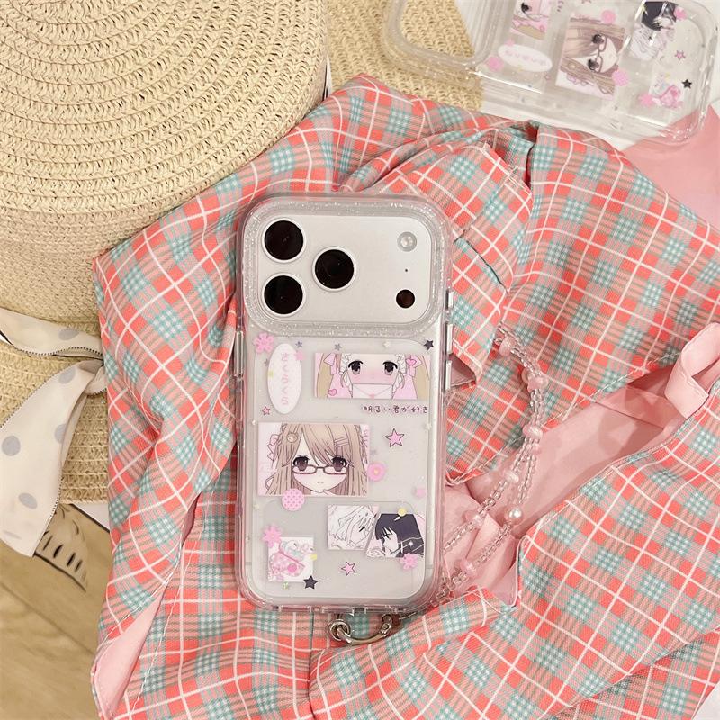 

Red-Cheeked Beautiful Girl Anime iPhone Case: Compatible with iPhone 17, Apple 16 Pro Max, 15, 14 - Premium Quality iPhone 16
