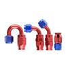 AN4 AN6 AN8 AN10 AN12 Straight 0 45 90 180 Degree Reusable Car Hose End Fittings Adapter For Swivel PTFE Oil Fuel Line Blue Red Fuel System Fittings7