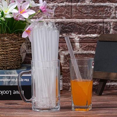 Disposable Thick Plastic Straws, Individually Wrapped