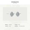 MODIAN 925 Sterling Silver Luxury Stud Earrings For Women Water Drop Sparkle Zircon Ear Stud Wedding Engagement Jewelry