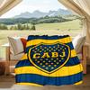 1PC Boca Juniors Football Club Design Soft Flannel Blanket Throw for Adult Bedroom Living Room Sofa Camping Travel Fan Gifts Christmas Gifts