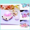 Stunning Rhinestone Alarm Car Keychain Metal Key Ring Accessory For Women Gifts