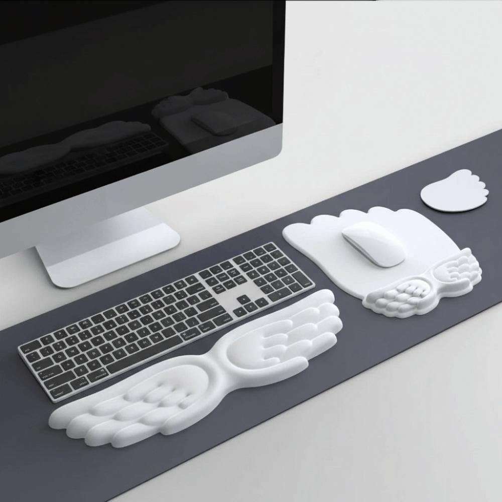 Kreatives ergonomisches Mauskissen Flügeldesign Armband Mauspads Schreibtischzubehör
