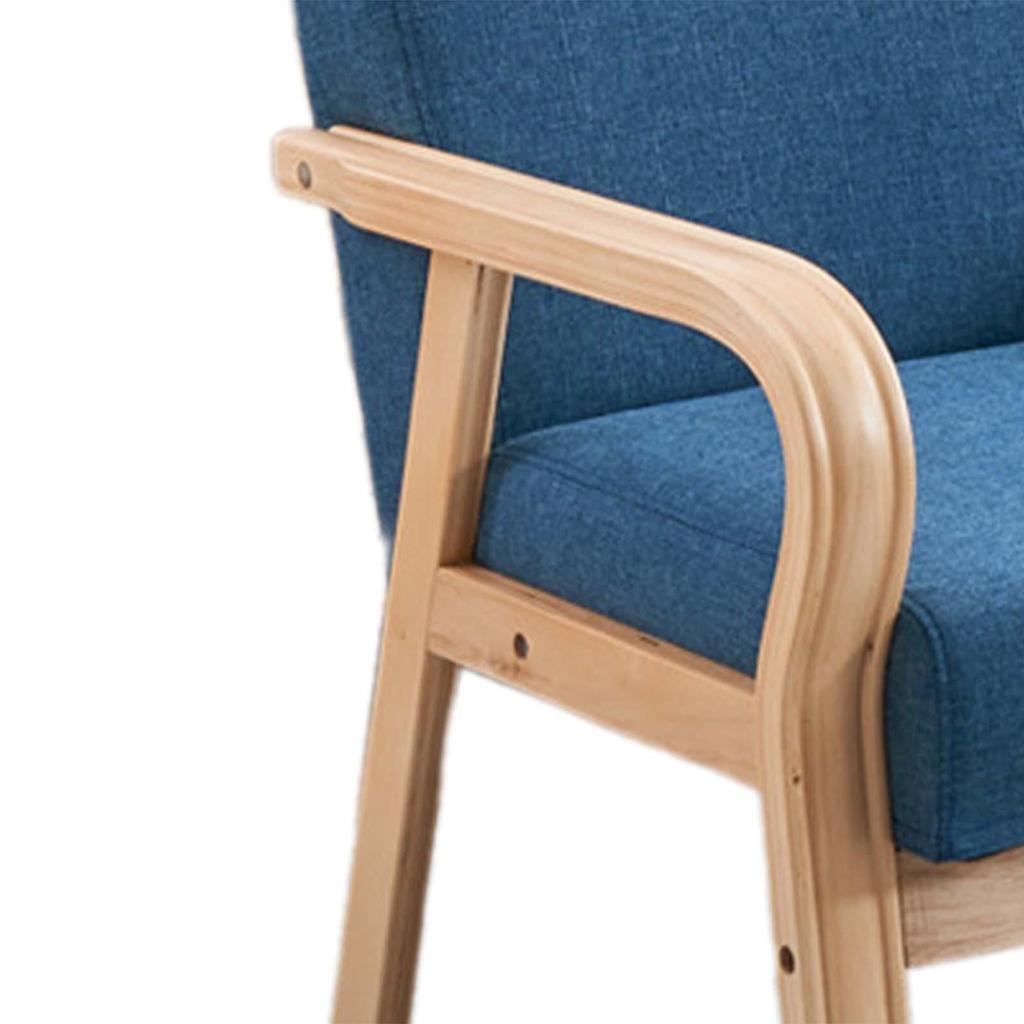 Accent Chair Side Chair Comfortable Reading Chair Wood Frame Lounge Chair for Balcony Bedroom Waiting Room Apartment Makeup Room