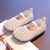Mädchen Sandalen Sommerkleidung rutschfest 2025 neu Mesh hohl atmungsaktiv Kinder Mesh Schuhe Mädchen Mode Prinzessin