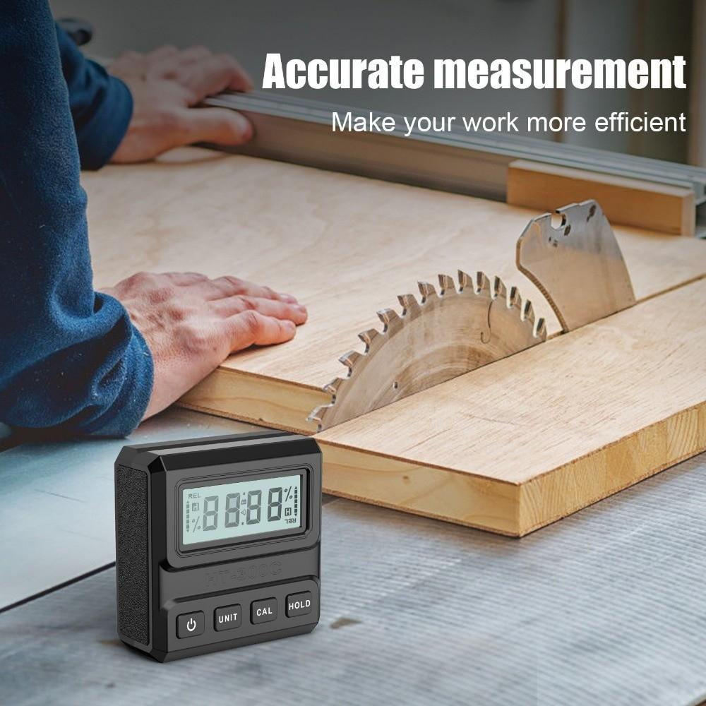 4*90° Angle Digital Protractor With Magnetic Base Electronic Inclinometer  Woodworking Tool