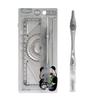 Portable Protractor 8in1 Straightedge Durable Ruler Measurement Set  Gift