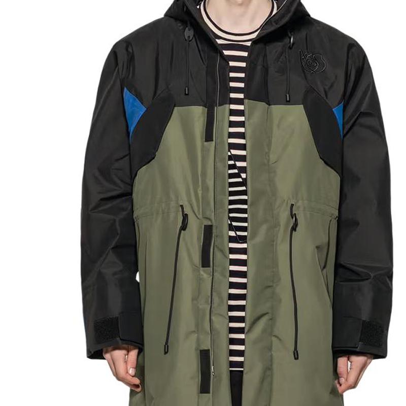 LOEWE Trench Coats Men's Green Hooded Moderate Other H2101151NU-
