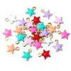 20pcs 10x8mm Enamel Small Star Charms Pendant Stainless Steel DIY Jewelry Making Accessories Findings for Bracelet Earrings