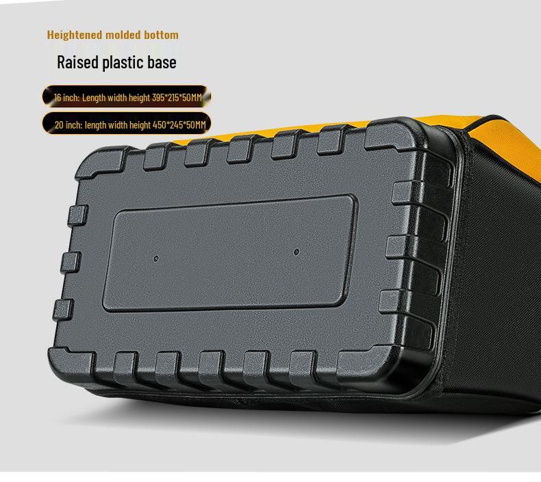 Durable Canvas Handheld Electrician's Tool Bag - Sturdy, Multifunctional for Repair & Woodworking