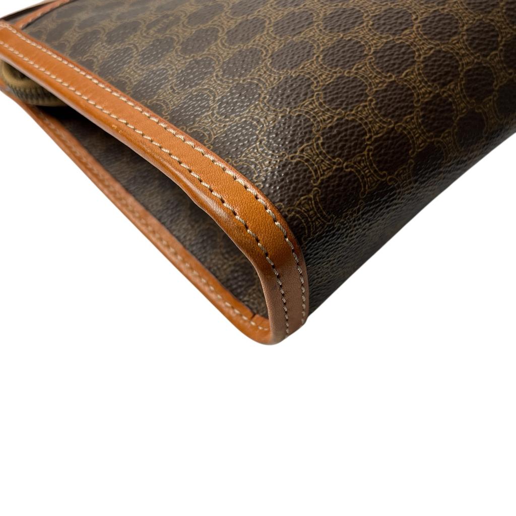 Borsa a pochette CELINE usata Pelle marrone/PVC da uomo