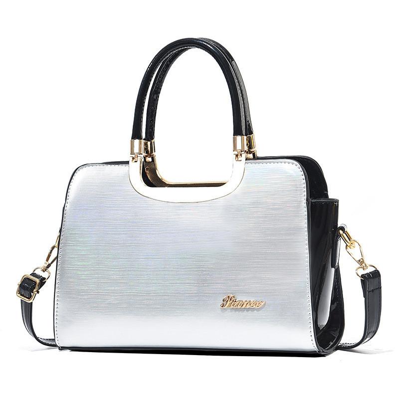 European And American Style Bright Leather Shell Bag For Women