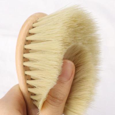 Spazzola in legno pettine collo viso spolverino barbiere capelli spazzare strumenti per lo styling