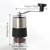 Coffee Machine Mini Hand Cranking Manual Hand Grinding Stainless Steel Ceramic Grinding Core Coffee Grinder Manual Bean Grinder