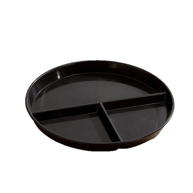 Fat Loss Portion Control Plate: Three-Compartment, Drop-Proof Wheat Straw Design, Color-Coded for Efficient Meal Planning.