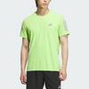 Adidas Own The Run SS25 Dopamine Stripe Comfortable Knitted Stretch Quick-Dry Sports Crew Neck Short Sleeve T-Shirt Men Tops JY6983
