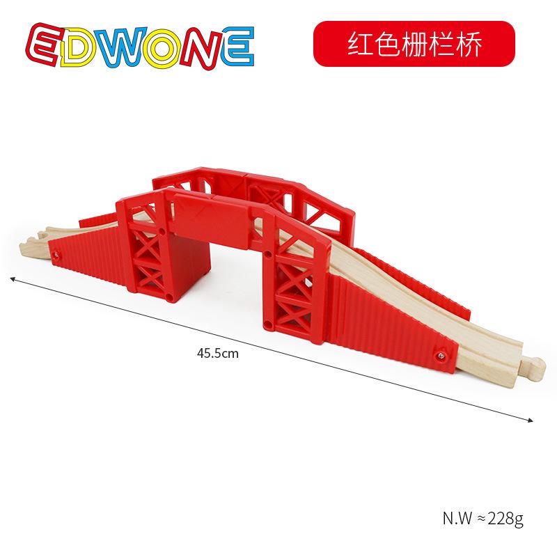 Turm Zugstreckenzubehör Spielszene Dekoration Bahnhof Brücke Tunnel Hochbaugleis Spielzeug für mit Zug Holz