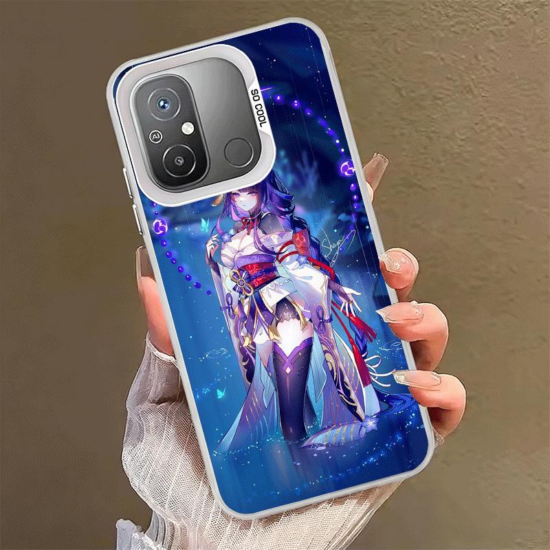 Genshin Impact Raiden Shogun Soft Phone Case for Xiaomi Redmi 15C 15 14C 13C 12C Poco X5 X6 X7 Pro X3 F8 F7 Ultra M8 13 12 Cover