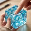 Cubetti di Ghiaccio Fiocco di Neve Squishy, Lento Ritorno, Giocattolo Sensoriale Fidget, Cubetti di Ghiaccio Morbidi, Sollievo dallo Stress, Giocattolo da Spremere, Esercizio per le Mani, Strumento Calmante