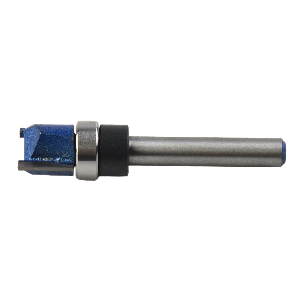 

Hot Sale Newest Reliable Router Bit Flush Trim Trimming Bit Wood Particleboard Pattern Router Bits 1/4inch Shank Blue 3(