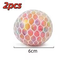 The Rainbow Bead Pressure Reducing Ball Squishy Fidget Toys Funny Stress Reliever Reduce Pressure Prop For Childrens And Adults