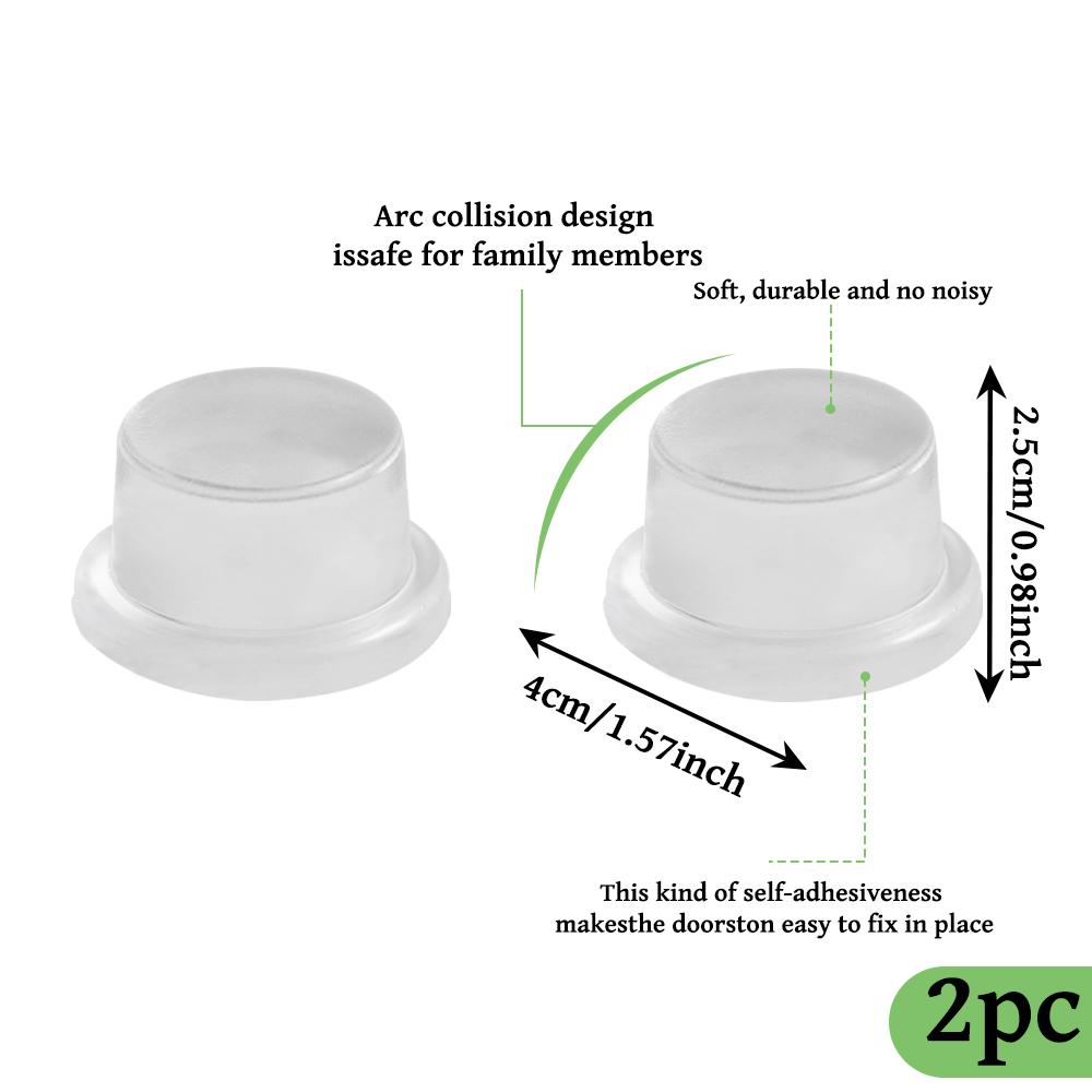 Door Stopper Silicone Handle Bumpers Self Adhesive Mute Anti-Shock Protection Porte Pad Home Improvement Wall Protector Pad