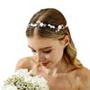 Lawn Wedding Round Garland Headband Luxurious Flash Pearls Hair Accessories for Women Hairstyle Making Tool