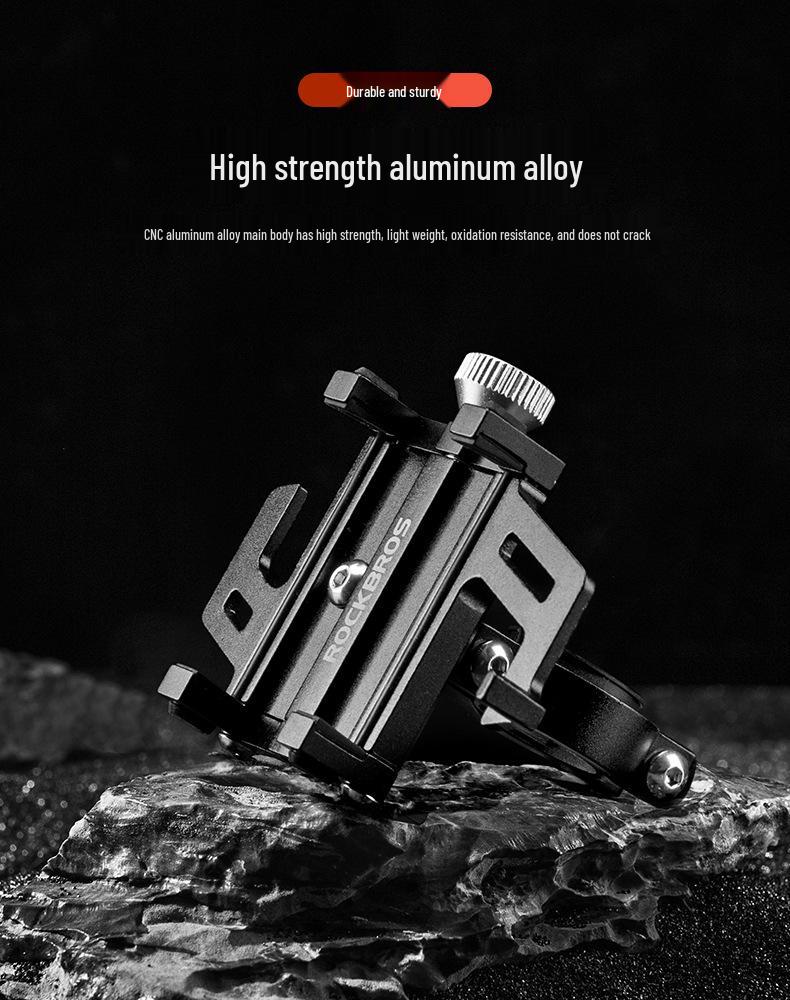 Stoßfeste Handyhalterung aus Aluminiumlegierung für Fahrräder, E-Fahrzeuge und Motorräder