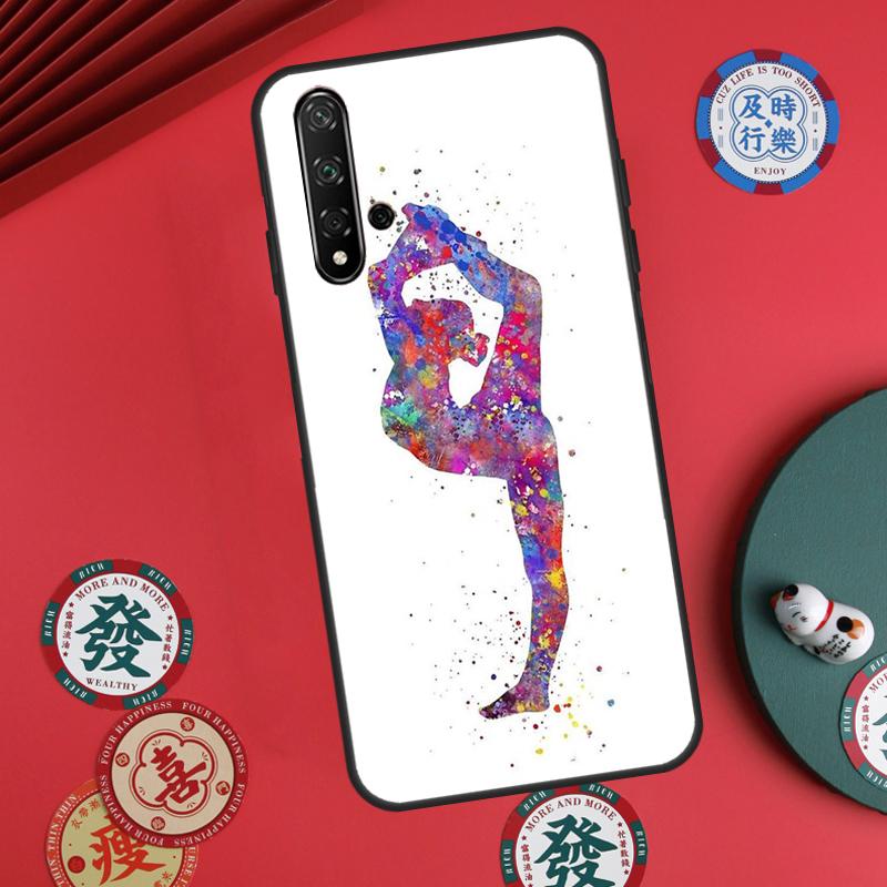 

Акварельная печать Гимнастика Для Huawei Nova Y60 Y70 Y90 Y72 Y73 Y61 Y91 7i 8i 11i 12i 12s 9 10 SE P20 P30 P40 Lite Чехол Nova 11 Pro