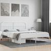 VidaXL Metal Bed Frame with White Headboard 160x200 Cm 352630