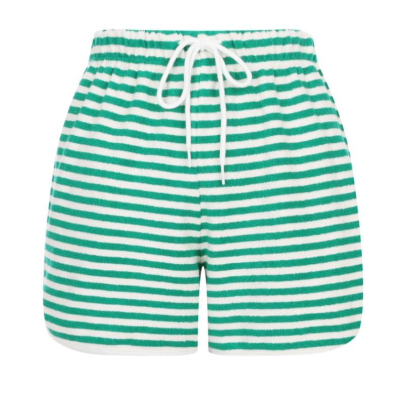 Shop   Women Banding Stripe Paddle Beach Look Short Pants Pink Mer Wpt 20720