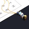 Meier Enamel glazed tea cup coffee cup necklace metal pendant sweater chain jewelry