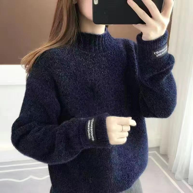 Women Sweater Casual Turtleneck Female Pullover Long Sleeve Warm Soft Autumn Winter Knitted