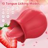 Powerful Tongue Licking Vibrator for Women Clitoris Stimulator Female Nipples Massager Clit Vibrating Rose Sex Toys for Couples