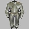 Medieval Steel Knight French Polished Armor Suit Half Body Armor Knight Cuirass With Tassets, Arm Guard,Gorget Larp  Reenactment Costume