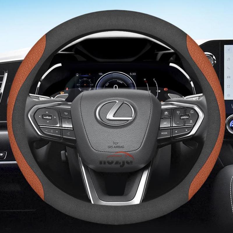 Car Steering Wheel Cover for Lexus RX 400h 450h TX350 LX600 RX400h RX350 RX350h LS400 UX250h NX ES 300h 350 CT200h Accessories