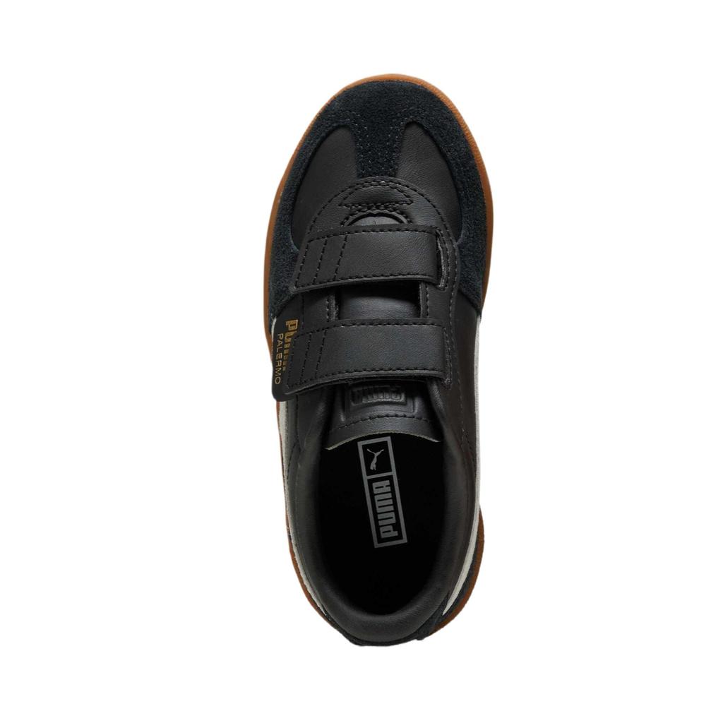Puma Palermo Elevata Leather Little Kid Black Feather Grey Gum Kids Sneakers 402003-03