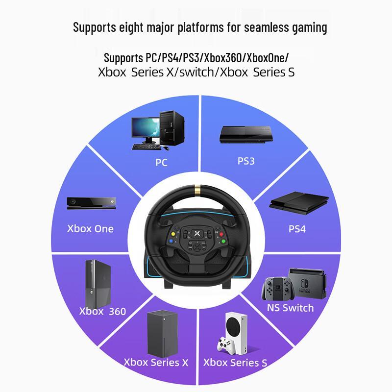 Keten 1080-Degree Racing Game Steering Wheel