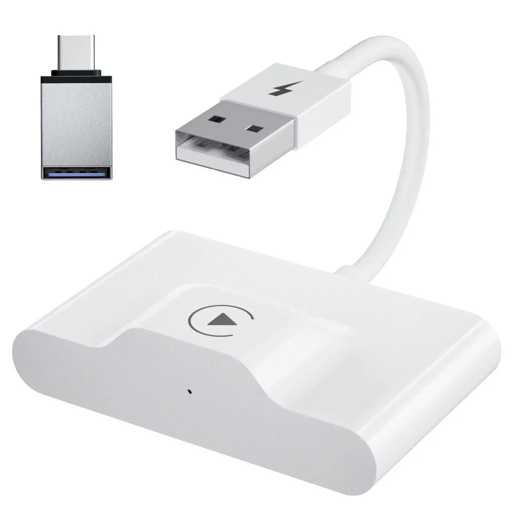 Bezdrátový adaptér CarPlay pro iPhone Bezdrátový adaptér do auta do auta, Apple Wireless Carplay Dongle, Online aktualizace Plug Play 5GHz WiFi