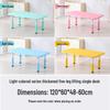 Children's Rectangular Plastic Learning Table & Chair Set with Building Block Surface