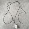 Adjustable Shell Necklace 120cm PU Leather Cord Clavicle Chain Coastal Style Accessory Stylish Neckchain Accessories
