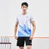 Logo de la Série Badminton Li Ning Manches Courtes Légères Confortable Short Ensemble de Sport Décontracté Ensembles Unisexe AATU057-2